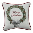 thumbnail image 1 of Park Designs Winter Pines Embroidered Pillow - Off-White, 1 of 3