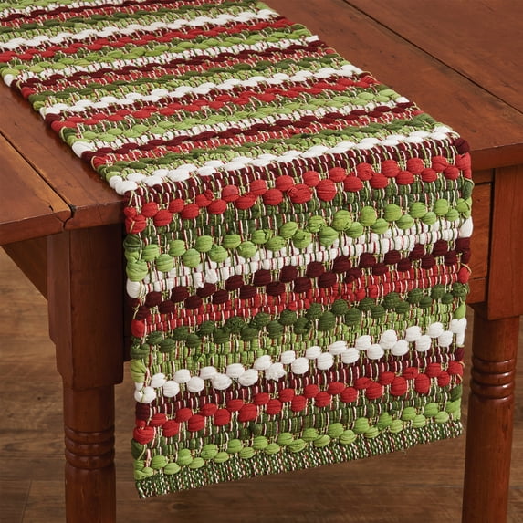 Park Designs Wintergreen Chindi Table Runner 54"L