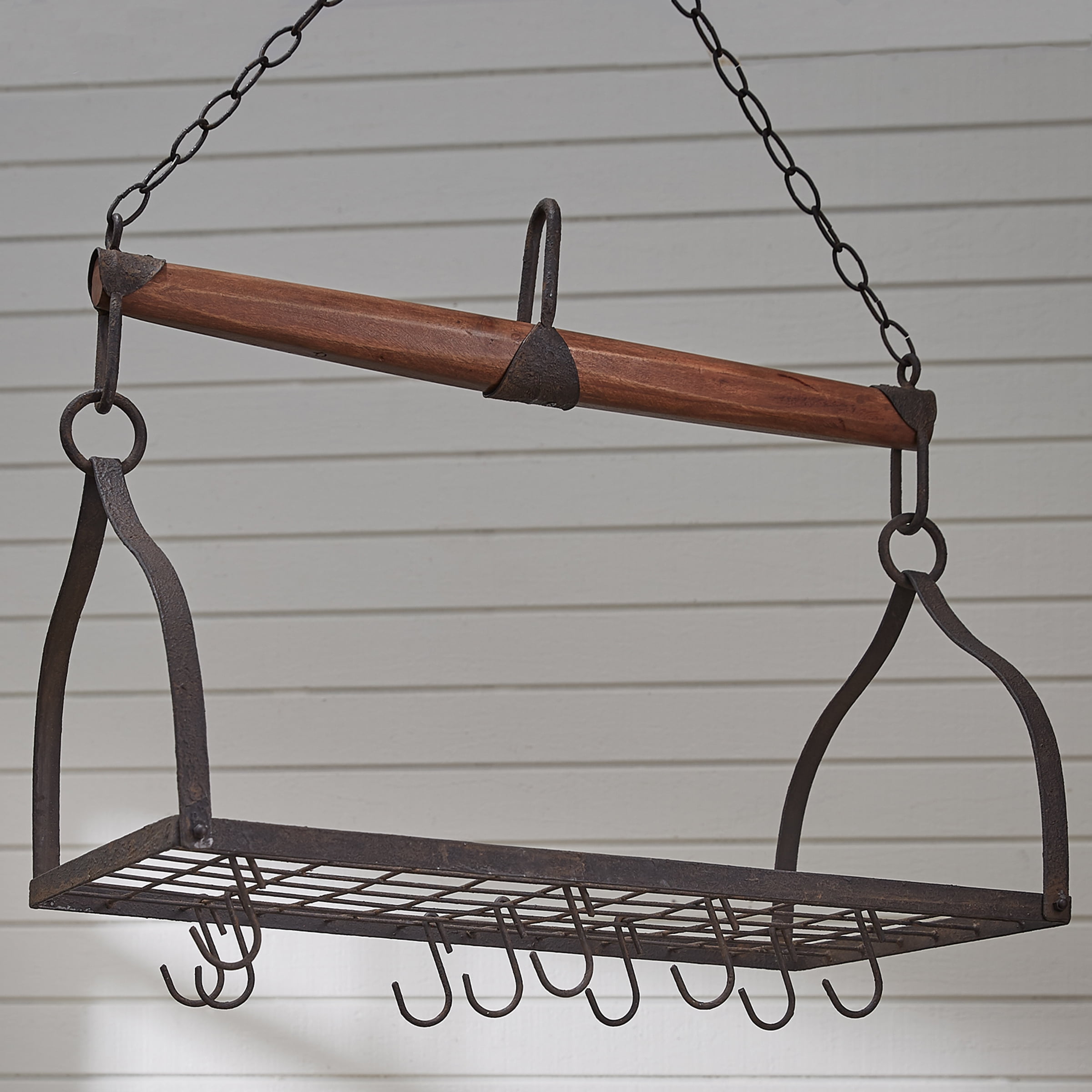 Park Designs Wood&Iron Yoke Hanging Pot Rack - Walmart.com