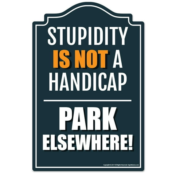 Park Elsewhere Novelty Sign | Indoor/Outdoor | Funny Home Décor for Garages, Living Rooms, Bedroom, Offices | SignMission Wall Lover Gag Gift Sign Wall Plaque Decoration