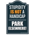 thumbnail image 1 of Park Elsewhere Novelty Sign | Indoor/Outdoor | Funny Home Décor for Garages, Living Rooms, Bedroom, Offices | SignMission personalized gift Wall Plaque Decoration, 1 of 5
