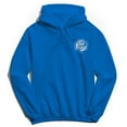 thumbnail image 1 of Park Fields Blue Hill Devils White Logo 1961 Graphic Royal Men's Cotton Pullover Hoodie, 1 of 1