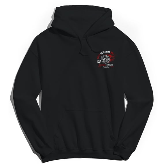 Park Fields City Slickers 90 Ohio Baseball Fanclub Graphic Black Men's Cotton Pullover Hoodie