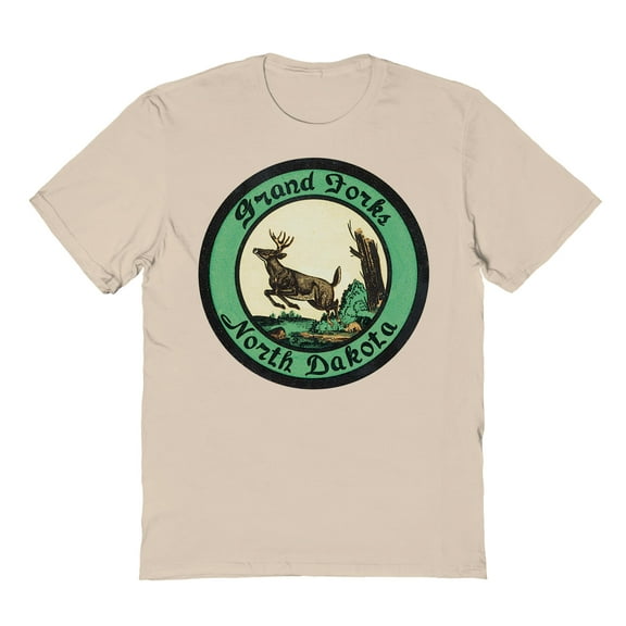 Park Fields North Dakota Graphic Sand Men's Cotton T-Shirt