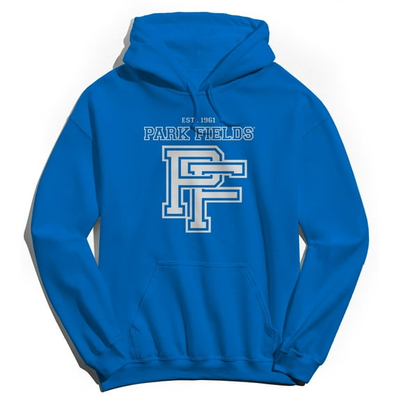 Park Fields Park Field Heritage Athletics Graphic Royal Men's Cotton Pullover Hoodie