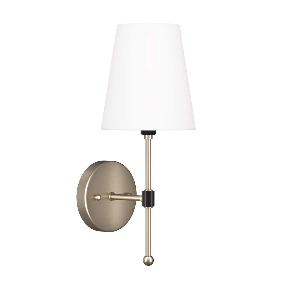 Beatty Empire Shade Antique Brass Wall Sconce