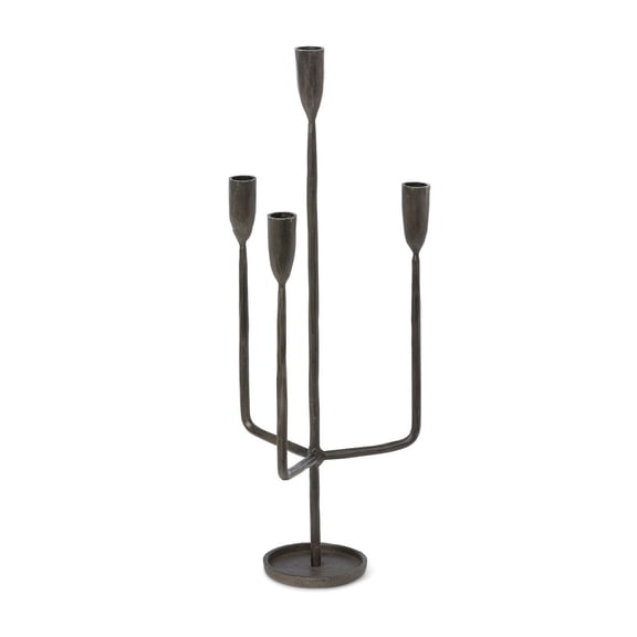 Park Hill Collection Primitive Iron Candelabra