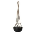 thumbnail image 1 of Park Hill Collection Terra Cotta Woven Hanging Bowl, 9.25-inch Diameter, Terra Cotta and Jute, For Kitchen Accessories, Garden Accessories, Decorating Bowl, Decorative Use, 1 of 1