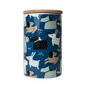 Park Life Designs 1 Qt. Ceramic Treat Jar with Bamboo Lid | Hooper