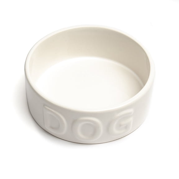 Park Life Designs 5.25" Small Pet Bowl | Classic Dog (White)