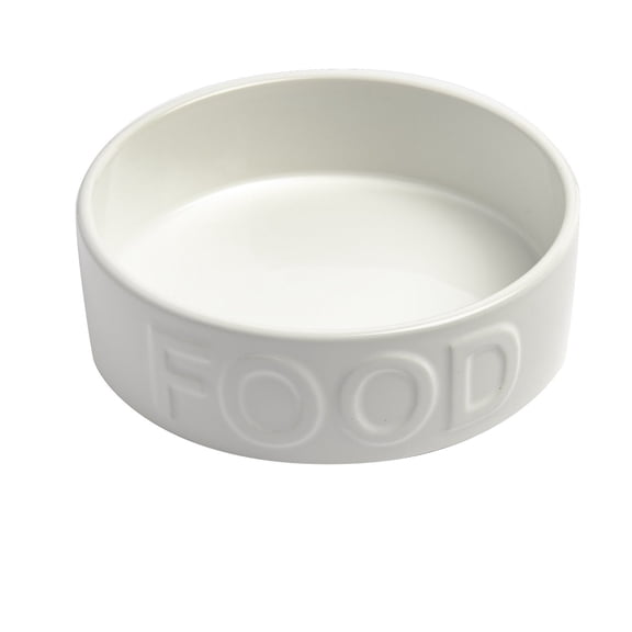 Park Life Designs 5.25" Small Pet Bowl | Classic Food (White)