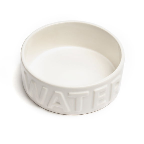 Park Life Designs 5.25" Small Pet Bowl | Classic Water (White)