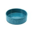 Park Life Designs Ceramic Classic Pet Food Bowl , Azure Blue, Large
