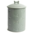 thumbnail image 1 of Park Life Designs Manor Ceramic Pet Treat Canister with Bone Embossed Design & Lid, 1 of 5
