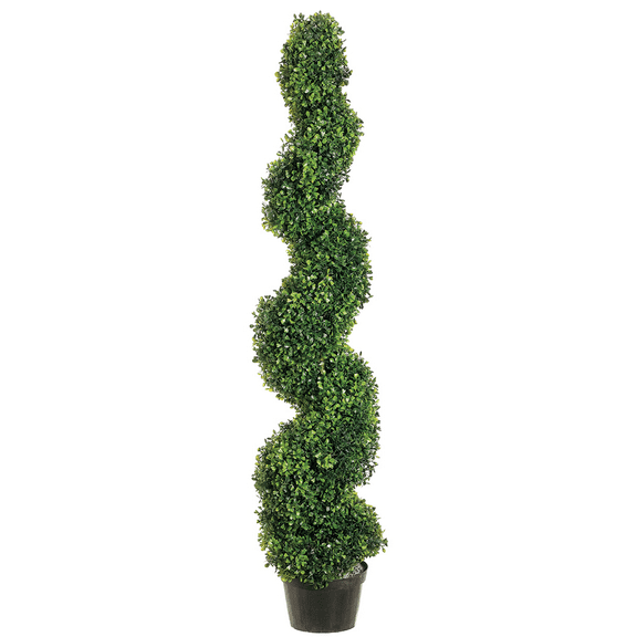 Park Place 4' Pond Boxwood Spiral Topiary in Plastic Pot