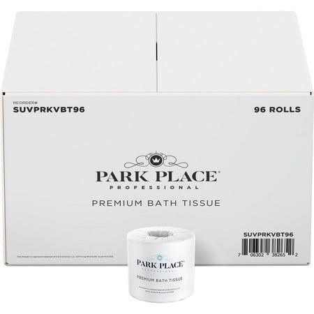 Park Place Sunset Convert. 2-ply Bath Tissue Rolls - 2 Ply - White - For Bathroom - 96 / Carton | Bundle of 5 Cartons