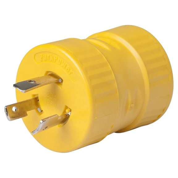 Park Power 127A RV Generator Adapter 20 Amp Locking, 3-Prong