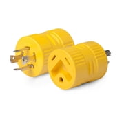 Park Power 128A RV Generator Adapter 20 Amp Locking, 4-Prong