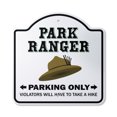 thumbnail image 1 of Park Ranger 14" X 14" Sign | Indoor/Outdoor Plastic | SignMission Designer Forest Wildlife Environment Woods Officer Police Novelty Gift Funny Joke Gag Road Garage, 1 of 4