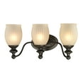 thumbnail image 1 of Park Ridge 3-Light Vanity Lamp in Oil Rubbed Bronze with Reeded Glass, 1 of 2