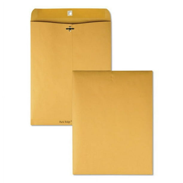 Park Ridge Kraft Clasp Envelope, #97, Square Flap, Clasp/Gummed Closure, 10 x 13, Brown Kraft, 100/Box Park Ridge Kraft Clasp Envelope, #97, Square Flap, Clasp/Gummed Closure, 10 x 13, Brown Kraft, 100/Box