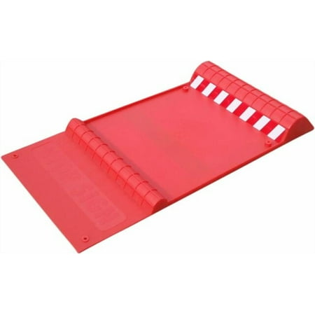 Maxsa 37359 Park Right 21.5" x 11" x 2" Parking Mat, Red