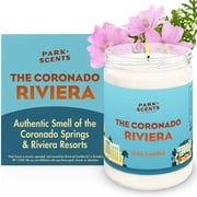 Park Scents The Coronado Riviera Theme Park Hotel Candle, Hibiscus, Musk & Teakwood Luxury Scent   Vegan Soy Wax Blend   Candles for Home, Birthday Gifts for Women, Hostess, Sister 12 oz. Glass Jar