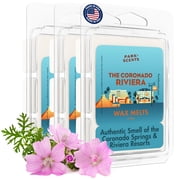 Park Scents The Coronado Riviera Theme Park Hotel Inspired Luxury Candle Wax Melts   Hibiscus, Musk & Teakwood   Vegan Soy Blend Wax Cubes   Birthday Gifts for Women, BFF, Sister, Hostess 3 Pack