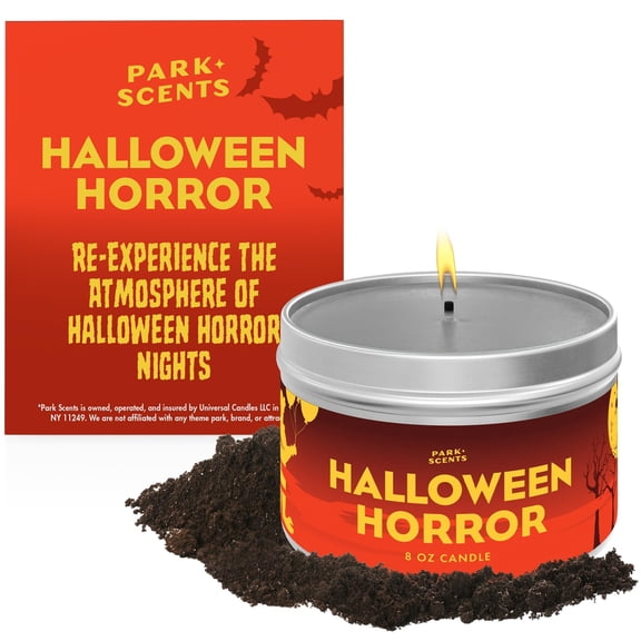 Park Scents Halloween Horror Candle Spooky Fog-Scented Halloween Candle Decor and Fall Birthday Gifts for Adults, Men, Women, Sister, Best Friend 100% Vegan Soy Wax Handmade in USA