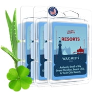 Park Scents Resorts   Floridian Theme Park Luxury Hotel Inspired Candle Wax Melts   Clover, Aloe, Citrus & Daisy   Vegan Soy Wax Cubes, Birthday Gifts for Women, Sister, Hostess 3 Pack