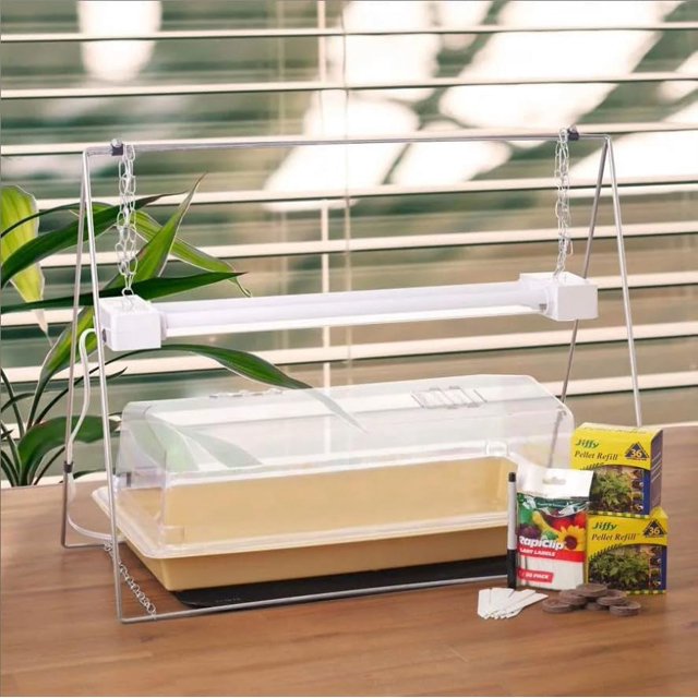 Park Seed Bio Dome Seed Starter Kit with 60 Cell Planting Block, Base Tray, Humidity Dome & 60