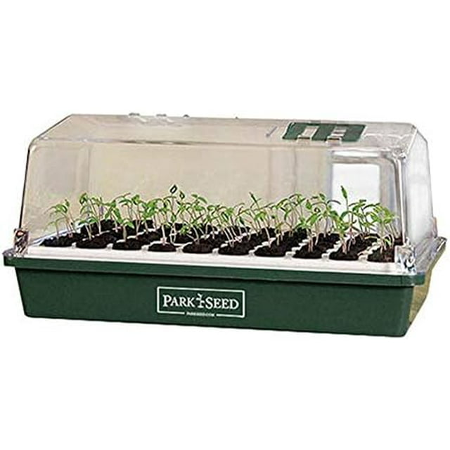 Park Seed Bio Dome Seed Starter Kit with 60 Cell Planting Block, Base Tray, Humidity Dome & 60
