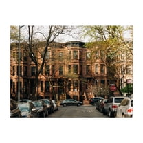 Park Slope Brownstones 04 - Brooklyn New York Photography Unframed Wall Art Print 5 x 7 inches
