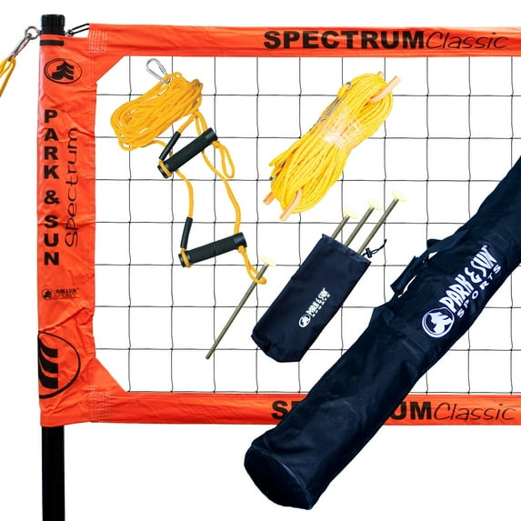 Park & Sun Spectrum Classic Volleyball Net System - Orange