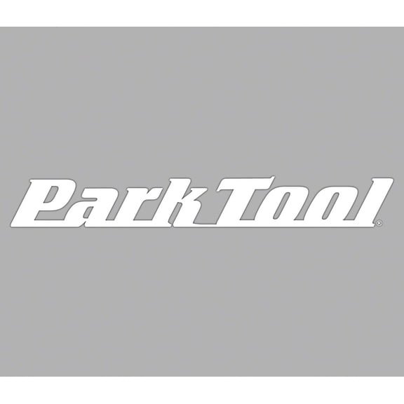 Park Tool DL-36W Horizontal Logo Decal White Vinyl Toolbox Sticker 36 x 4.5"
