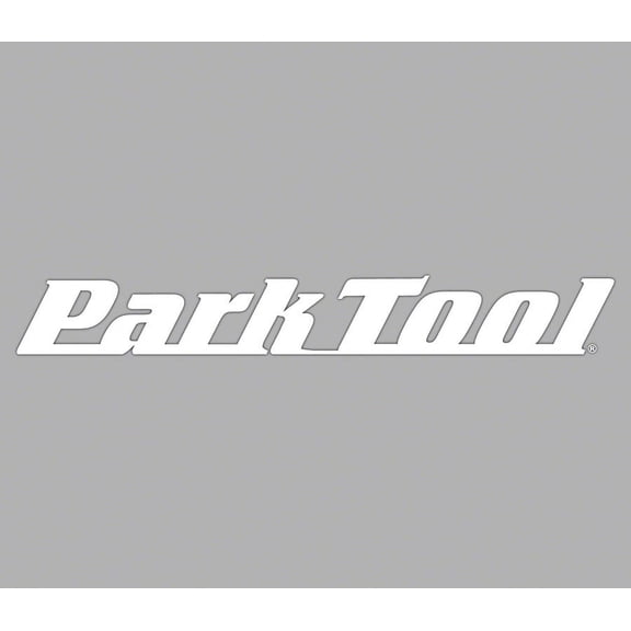 Park Tool DL-36W Horizontal Logo Decal White Vinyl Toolbox Sticker 36 x 4.5"