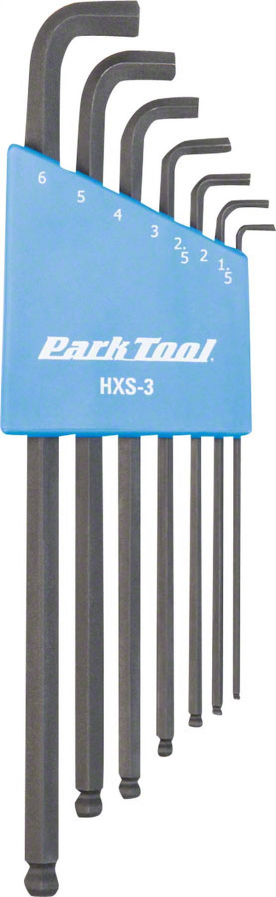 Park Tool HXS-3 Stubby Hex Wrench Set 1.5 to 6 mm Short Reach High Torque Steel