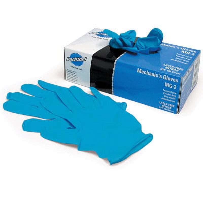 Park Tool MG2X Nitrile Mechanic Gloves Xlarge, Blue