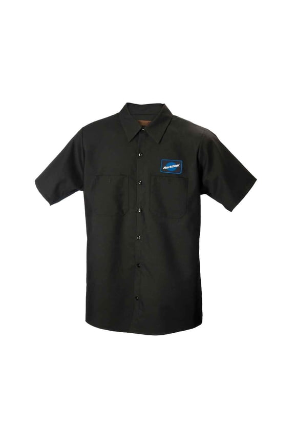 MS-2 Mechanic Shirt - Black Medium Men's Work Shirt Park Logo