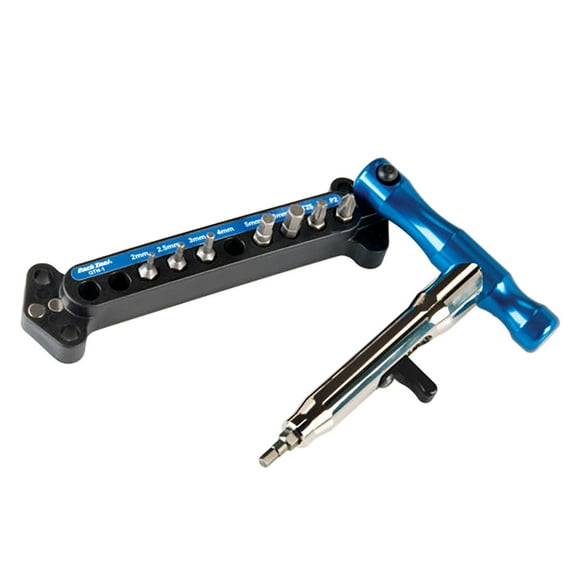 Park Tool QTH-1 Quick Change Bit Driver Set Multi Tool Black/Blue QTH-1