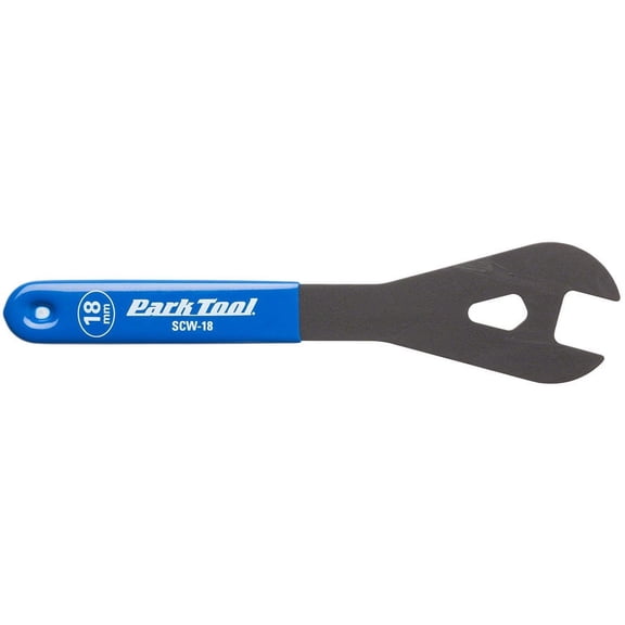 Park Tool SCW-18 Cone Wrench 18mm Vinyl Dupped Handle Y Head Phosphate Finish