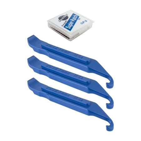 Park Tool TR-1 Bicycle Inner Tube Repair Kit - Tire Levers and Glueless Patch Kit