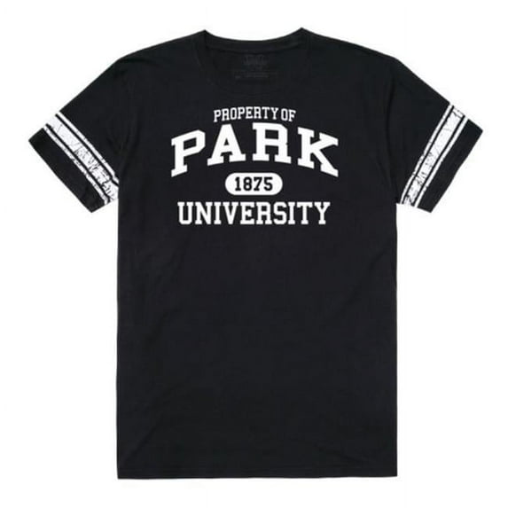 Park University Pirates Property Football T-Shirt, Black - 2XL