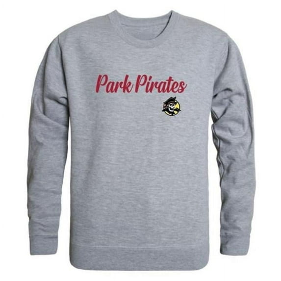 Park University Pirates Script Crewneck Sweatshirt, Heather Grey - Small