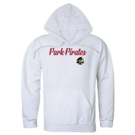 Park University Pirates Script Hoodie, White - Medium