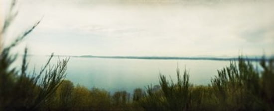 Park along an inlet Puget Sound Discovery Park Magnolia Seattle Washington State USA Canvas Art - Panoramic Images (30 x 13)