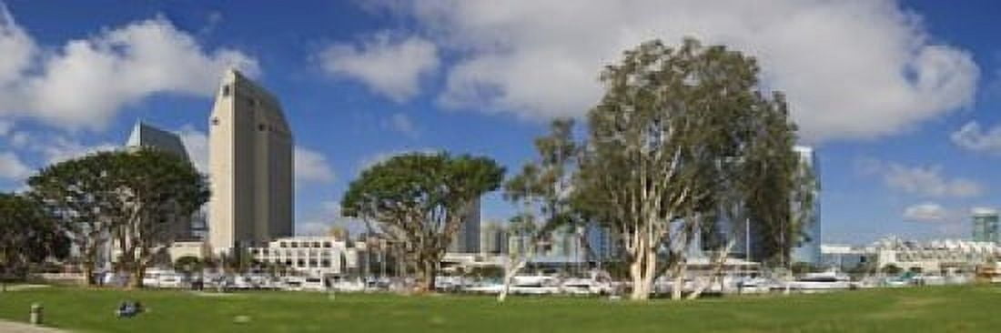 Park in a city Embarcadero Marina Park San Diego California USA 2010 Canvas Art - Panoramic Images (18 x 6)