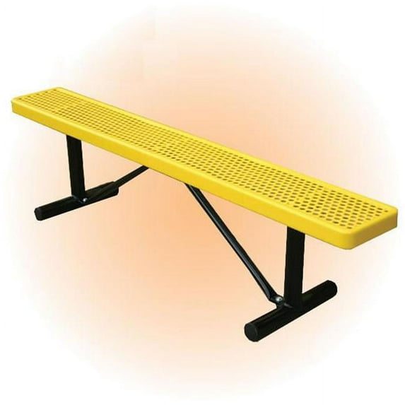 Park n Pool 11BE-034PM Rivendale 8-Feet Perforated Metal Plastic Bench Without Back