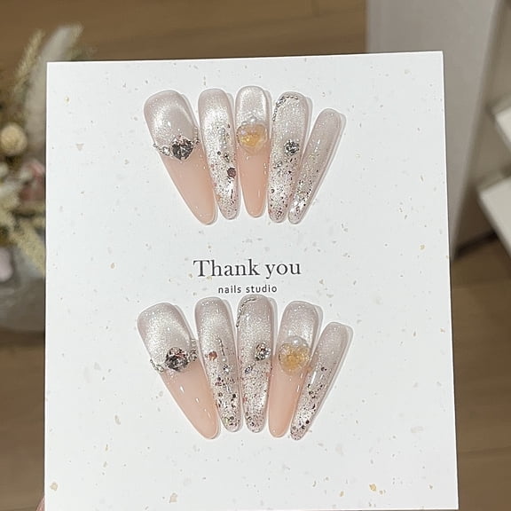 [Park sweet] Y gentle fairy gas nude color gradual change flash galaxy cat eye bright opal glitter wear