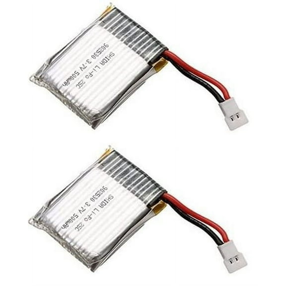 Park10 2Pcs 500mAh 3.7V Lipo Battery for Wltoys F949 P707 Airplane Helicopter